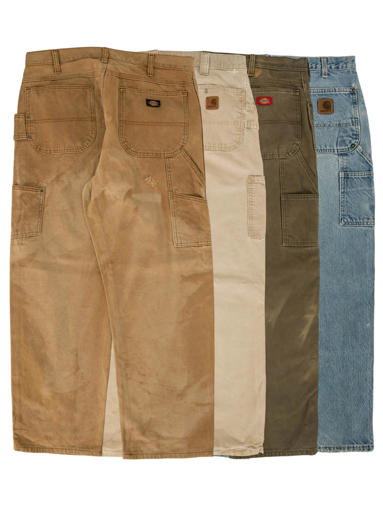 Wholesale selection of VINTAGE CARHARTT/DICKIES TROUSERS W38+