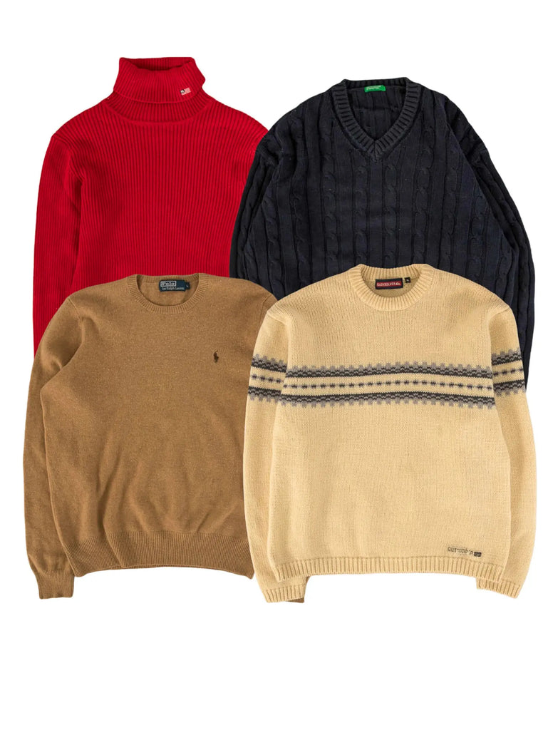 Wholesale selection of vintage branded jumpers